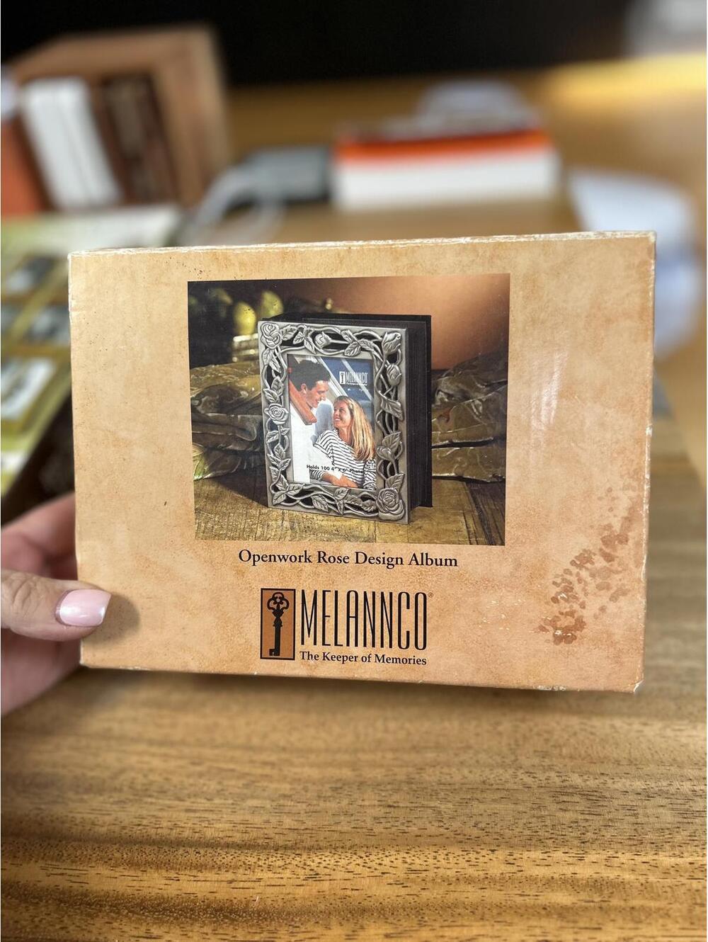 Melannco Openwork Rose Design Photo Album